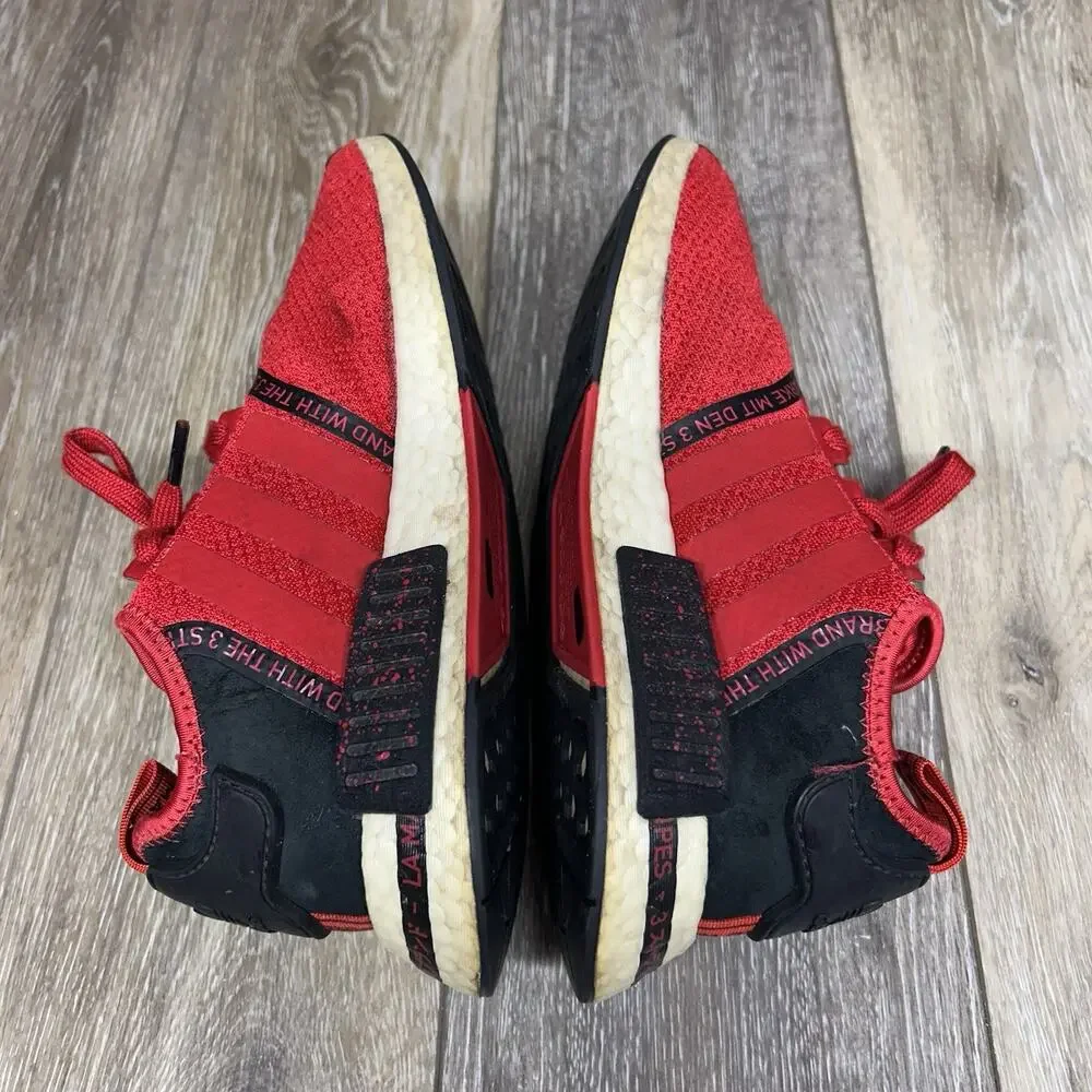 Adidas Youth US Size 6 Red Black NMD_R1 Speckle Pack Scarlet Low EF3648 Shoes